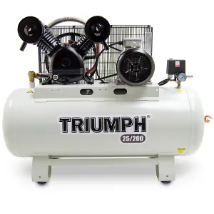 Air Compressor Triumph 25/200 Industrial, 200L, 23CFM, Three-Phase, 5.5HP