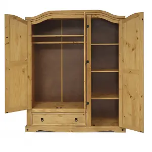 Corona 3 Door 1 Drawer Wardrobe