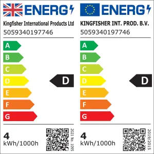 Diall E14 3.7W 500lm Milky Mini globe Neutral white LED filament Dimmable Filament Light bulb