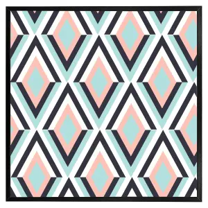 Geometric pattern (Picutre Frame) / 20x20" / Black