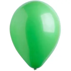 Latex Plain Balloons (Pack of 100) Green (One Size)