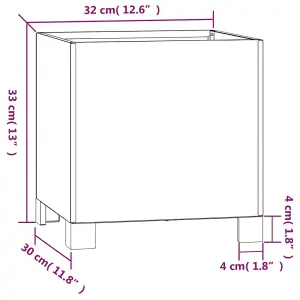 Berkfield Planter with Legs Rusty 32x30x33 cm Corten Steel