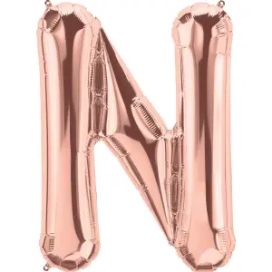 Realmax N Foil Balloon Rose Gold (One Size)