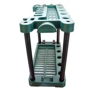 KCT Garden Tool Trolley with 4 Tier Plastic Storage Unit