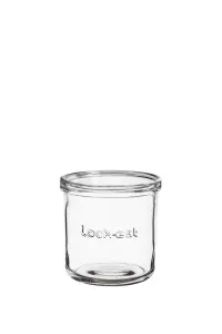 Luigi Bormioli Lock-Eat Clear Round Soda Lime Glass Modern Food Storage Jar with Lid XL 750ml