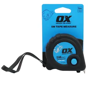 5m/16ft Tape Measure - Metric/Imperial 25mm Wide Blade