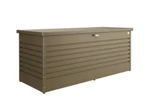 Biohort High Quality 6.5ft x 2.5ft LeisureTime Box 200 Garden Metal Storage - Metallic Bronze