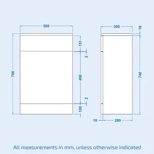 Nes Home Stan Back to Wall Toilet and Concealed Cistern WC Unit