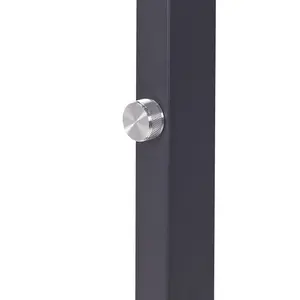 Metal LED Office Floor Lamp Black TAURUS