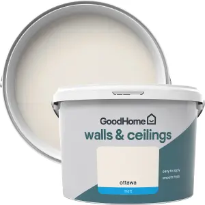 GoodHome Walls & ceilings Ottawa Matt Emulsion paint, 2.5L