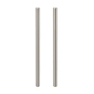 GoodHome Annatto Nickel effect Kitchen cabinets Bar Pull Handle (L)22cm (D)32mm, Pack of 2