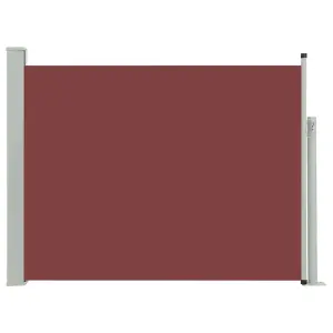 Berkfield Patio Retractable Side Awning 140x500 cm Brown