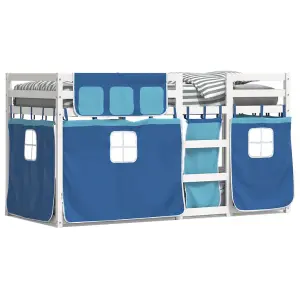 Berkfield Bunk Bed without Mattress Blue 80x200 cm Solid Wood Pine