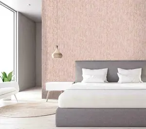 Holden Decor Industrial Texture Blush Pink Metallic Rose Gold Wallpaper 12841