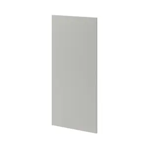 GoodHome Stevia Matt pewter grey Slab Tall wall Cabinet door (W)400mm (H)895mm (T)18mm