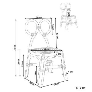 Rattan Kids Chair Natural MIRTIA