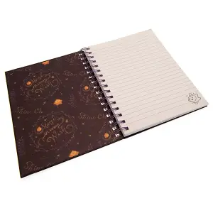 Wish Shine On A5 Notebook Black/Gold/Purple (One Size)