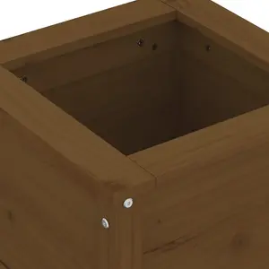 Berkfield Garden Planter Honey Brown 40x40x39 cm Solid Wood Pine