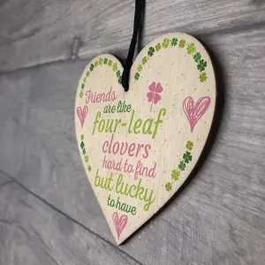 Red Ocean 'Friends Are Like' Friendship Sign Best Friend Plaque Shabby Chic Wooden Hanging Heart Thank You Birthday Gifts