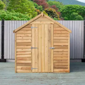 Shire Pressure Treated Overlap 8x6 Single Door Value Shed with Window