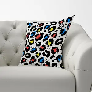 Coloured Leopard Print Cushions 60cm x 60cm