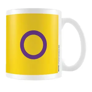 Pride Intersex Flag Mug Yellow/White/Purple (One Size)