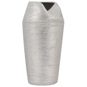 Decorative Vase APAMEA Ceramic Silver