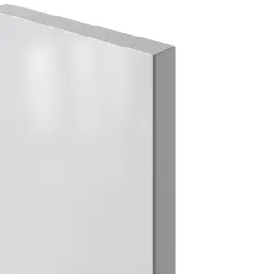 GoodHome Stevia Gloss grey Slab Highline Cabinet door (W)150mm (H)715mm (T)18mm