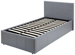 GFW End Lift Ottoman Bed 90cm Single Grey