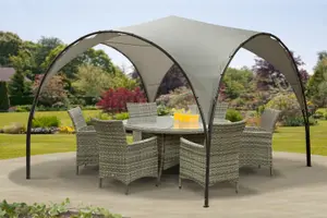 Garden Store Direct Monaco 3.8 x 3.8m Dome Steel Gazebo