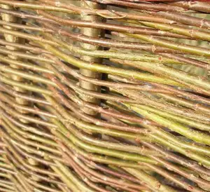 Willow Hurdle Fence Panel Premium Weave Woven Screening  6ft x 3ft