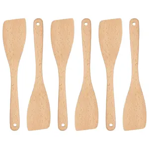 Argon Tableware Wooden Spatulas - 30cm - Pack of 6