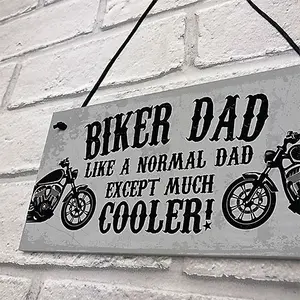 Red Ocean Biker Dad Gifts Funny Man Cave Sign Gift For Motorbike Motorcycle Enthusiast Novelty Gift For Dad