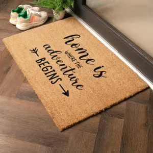 Home Is Where The Adventure Begins Doormat (90 x 60cm)