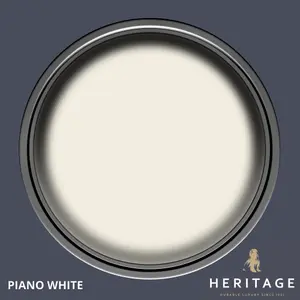 Dulux Trade Heritage Piano White Matt Wall paint, 125ml Tester pot