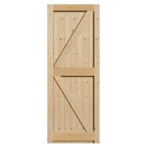 Westby Framed Ledged and Braced Unfinished External Door 1981mm H x 686mm W x 44mm D