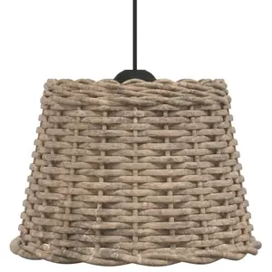 Chira Pendant Shade Brown / 20cm H x 30cm W x 30cm D