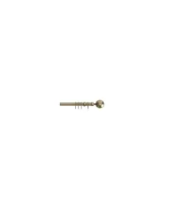 22-25mm  Finesse Ball End Metal Curtain Pole Set - Antqiue Brass