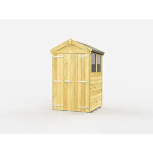 DIY Sheds 4x4 Apex Shed - Double Door With Window