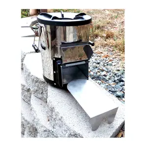 SilverFire Survivor Rocket Wood Burning Stove Stainless Steel