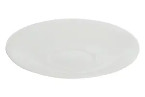 Essentials by Premier Quinn Embossed White Saucer