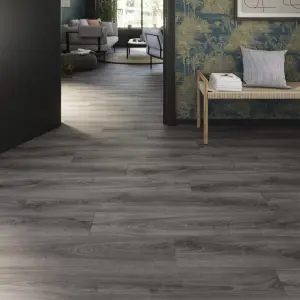 GoodHome Cleobury Parquet look Oak effect Laminate Flooring, 1.69m²