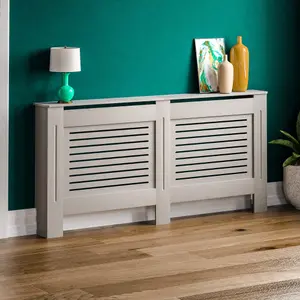 Vida Designs Milton Large Grey MDF Radiator Cover