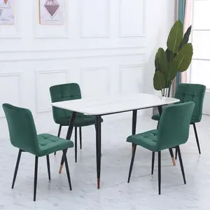 Barryton Upholstered Dining Chair (Set of 4) Dark Green