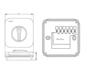 Heatmiser - DS1 V2 Manual Dial Thermostat