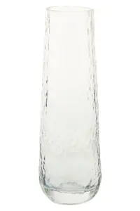 Interiors by Premier Stylish Small Blue Glass Vase, Functional And Versatile Floral Glass Vase, Lightweight Vase For Flowers