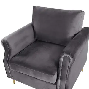 Armchair VIETAS Velvet Dark Grey