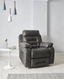 Tech Sofa Reclining Armchair In Charcoal - Series One