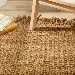 Jute Extra Natural Brown Rug - 80cm X 150cm Rectangle