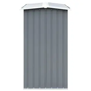 Berkfield Garden Log Storage Shed Galvanised Steel 172x91x154 cm Grey